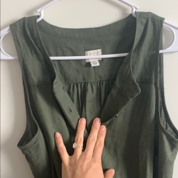 A New Day (Target) Green tie dress- Size Small - Picture 2 of 5